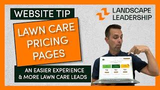 Lawn Care Website Design Tip: Better Pricing Pages