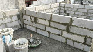 AAC Block Laying Work | Eco-friendly Home Construction | AAC Blocks