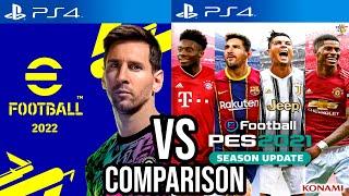 eFootball 2022 Vs PES 2021 PS4