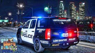 Playing GTA 5 As A POLICE OFFICER Gang Unit Patrol||  GTA 5 Lspdfr Mod|  4K