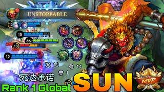 The Blood of Monkey Would Never Die! - Top 1 Global Sun by 死达承诺 - Mobile Legends