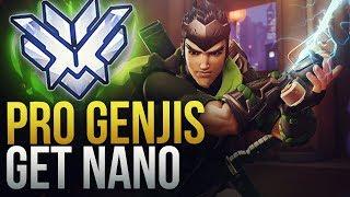 WHEN PRO GENJI'S GET NANO BOOST - Overwatch Montage