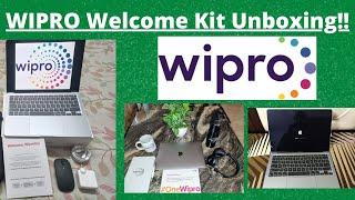 Wipro Unboxing Welcome Kit | Wipro Goodies for Freshers | MacBook 