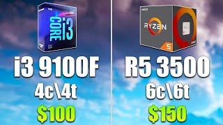 Core i3 9100F vs Core i5 9400F vs Ryzen 5 2600   Testing Games 1080p