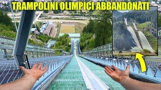 SALIAMO IN CIMA AD UN TRAMPOLINO OLIMPICO ABBANDONATO - CHE VERGOGNOSO ED INUTILE SPRECO DI SOLDI!