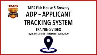 ADP Application Tracking System 06-2020
