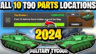 *NEW MAP* HOW TO FIND ALL 10 T90 PARTS LOCATIONS IN ROBLOX MILITARY TYCOON