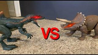 Triceratops VS Concavenator | EPIC BATTLE | stopmotion | ThunderStrikeAnimates