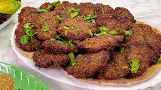 Afghani Pan Kebab Ramadan Iftar Special  چپلی کباب خوشمزه که اصلا روغن جذب نمیکند