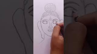 How to draw LORD GAUTAM BUDDHA | #111 #shorts #ytshorts #shortfeed