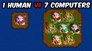 1 Human vs 7 Elite Computers (water map)