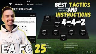 EA FC 25 - THE MOST OVERPOWERED FORMATION 4-4-2 TUTORIAL BEST TACTICS & INSTRUCTIONS HOW TO PLAY 442