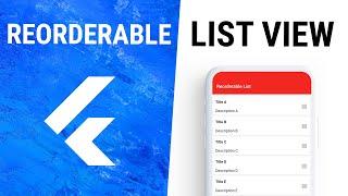 Flutter ReorderableListView Widget
