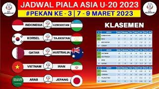Jadwal Piala Asia U 20 2023 Pekan ke 3 - Indonesia vs Uzbekistan - Piala Asia U20 2023 - Live RCTI