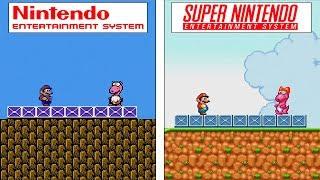 Super Mario Bros 2 | NES vs SNES | Graphics Comparison