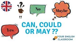 Can, Could or May? Modal Verbs - English Grammar