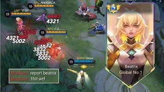 BEATRIX 100% NEW 1HIT BUILD AND EMBLEM (must try) NOT CLICKBAIT!! -MLBB