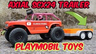 CHEAP AXIAL TRAILER | PLAYMOBIL TOY TRAILER | AXIAL SCX24 CUSTOM TRAILER