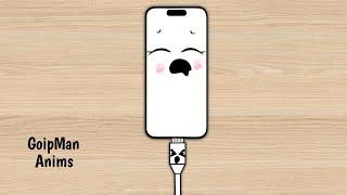 Look at the behavior of my phone and charger - ANIMATION PARODY