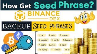 How to Backup Seed Phrase of Binance Smart Chain Wallet | BNB Wallet