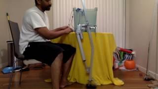 ProjectWalker - Robot Right leg assembled and in action