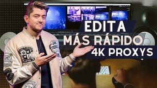  Como editar VIDEOS 4K mas rapido en DAVINCI RESOLVE 18 edita mucho más rápido con PROXYS 