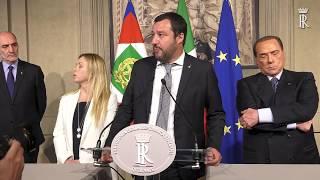 dichiarazioni  “Lega-Salvini Premier”, “Forza Italia-Berlusconi Presidente” e “Fratelli d’Italia”