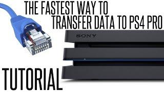 The FASTEST way to TRANSFER PS4 DATA to PS4 PRO - TUTORIAL