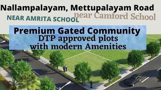 Posh Gated Community, DTP plots, near Amrita School, Nallampalaym, Koundampalayam  #Prelaunch offer