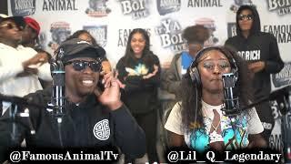 Memphis Female Rapper Lil Q Stops by Drops Hot Freestyle on Famous Animal Tv