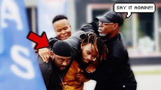 Telling THUGS "SHUT THE FU*K UP" PRANK in DETROIT'S MOST DANGEROUS HOODS!!!