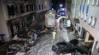 Lkw-Chaosfahrt in Fürth hinterlässt Schneise der Verwüstung