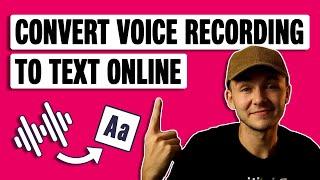 How to convert voice recording to text on computer