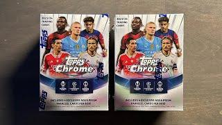 2023/24 Topps UEFA Club Competitions Chrome Soccer 2x Value Blaster Box Opening - Hyped Up Product?