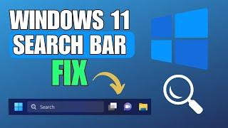 How To Fix Windows 11 Search Bar Not Working / Showing