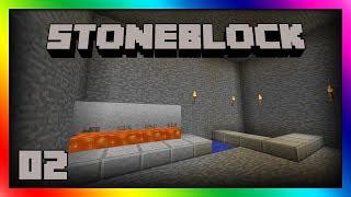 StoneBlock - Making Lava And Sifting Ores!! Episode 2 [Modded Minecraft 1.12.2]