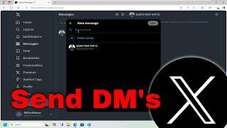 How To Send DM Message To A Page On Twitter (X) [Guide]