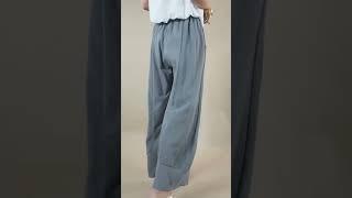 Made in Italy Edit Jo Jo Driftwood Quirky Wide Leg Pant Fossil #onesize #madeinitaly #plussized