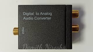 How to use Digital to Analog Audio Converter #convertor #digital #fiber #audio #howto #review #live