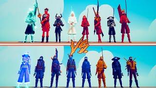 NEW SAMURAI TEAM vs NEW NINJA TEAM - Totally Accurate Battle Simulator | TABS