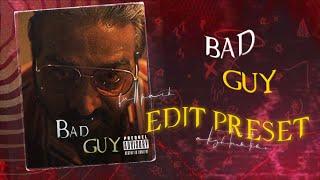 Bad Guy edit preset alight motion preset /#vikram  preset/xml free