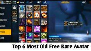 Freefire Top 6 Most Rare Old Free Avatar's 