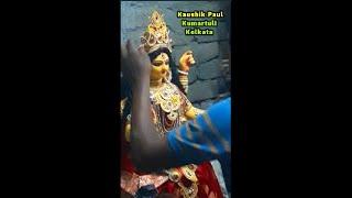 Famous Artist Kaushik Paul's Maa Manasa Idol Making Kumartuli Kolkata | Manasa Puja #shorts #short