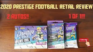 2020 Panini Prestige NFL Football Retail Review/ Fatpack/ Hanger/ Megabox