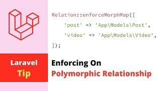 Enforce Morph Map On Polymorphic Relationship - Laravel Tip