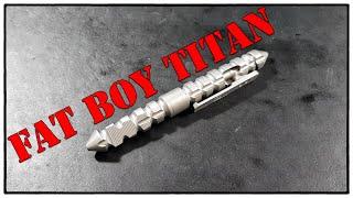 Midgards Messer "Fat Boy Titan" Bolt-Action Tactical Pen mit Molle-Clip, Glass Breaker & Kubotan