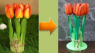 Realistic Tulip Flowers / Paper Quilled Tulip Flowers / DIY Tulip Flowers