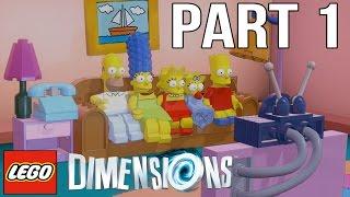 LEGO Dimensions Walkthrough Part 1 - The Simpsons! (Gameplay Let's Play)