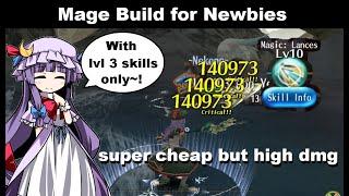 SUPER CHEAP Mage Build for Newbies! No Lvl 4 Skills! | Toram Online