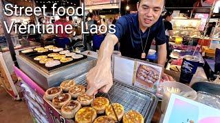 Amazing Lao street food  in Vientiane @ Sihom night Market